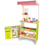 Kids Wooden Pretend Fruit & Veg Market Stall with Accessories