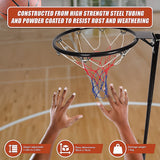 Height-Adjustable Netball Ring with Stand and Stable Base