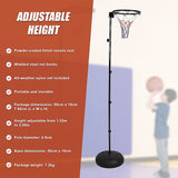 Height-Adjustable Netball Ring with Stand and Stable Base