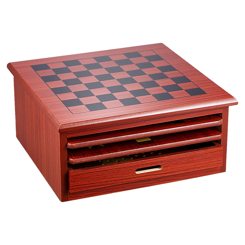 10-in-1 Wooden Classic Popular Games Set