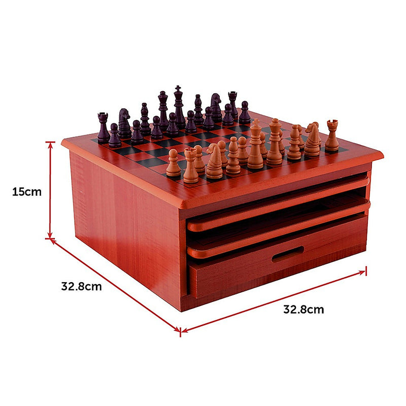 10-in-1 Wooden Classic Popular Games Set