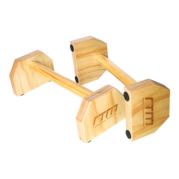 Wooden Parallette Bars for Push Up & Dip Workouts