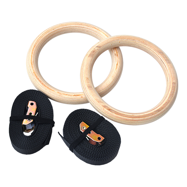 Wooden Gymnastic Olympic Rings for Strength Training