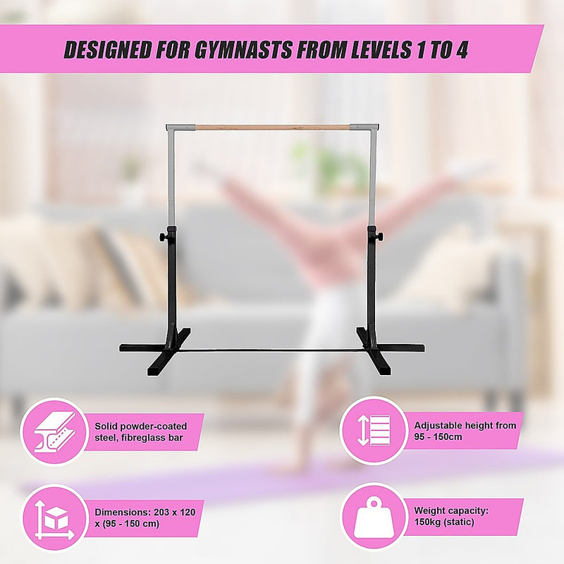 Kids Gymnastics Horizontal Training Bar - Professional Grade