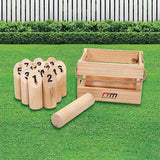 Wooden Outdoor Number Toss Game Set with Carry Case