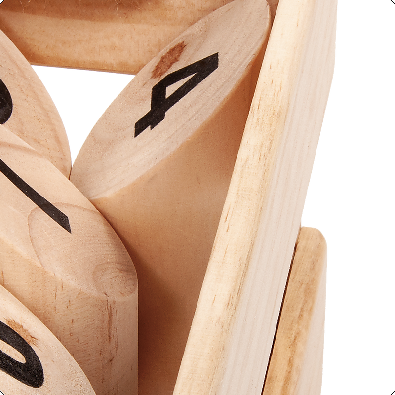 Wooden Outdoor Number Toss Game Set with Carry Case