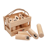 Wooden Outdoor Number Toss Game Set with Carry Case