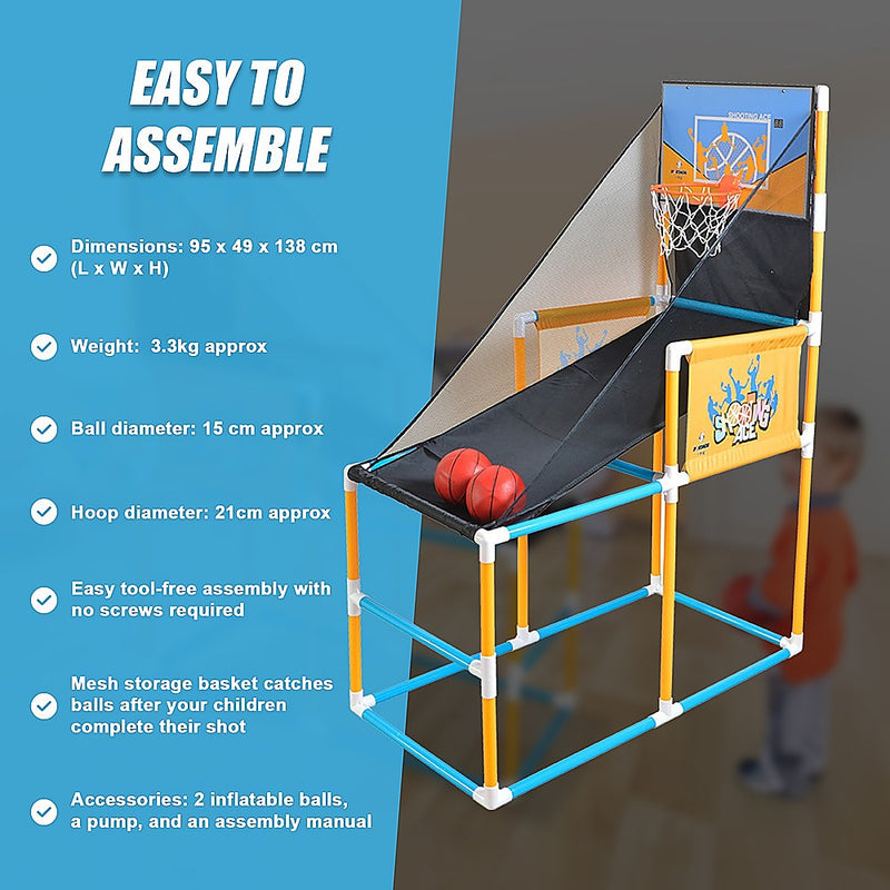 Kids Basketball Stand-up Mini Arcade Game