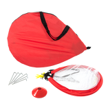 2pc Portable Kids Soccer Goal Set with Field Marker Cones