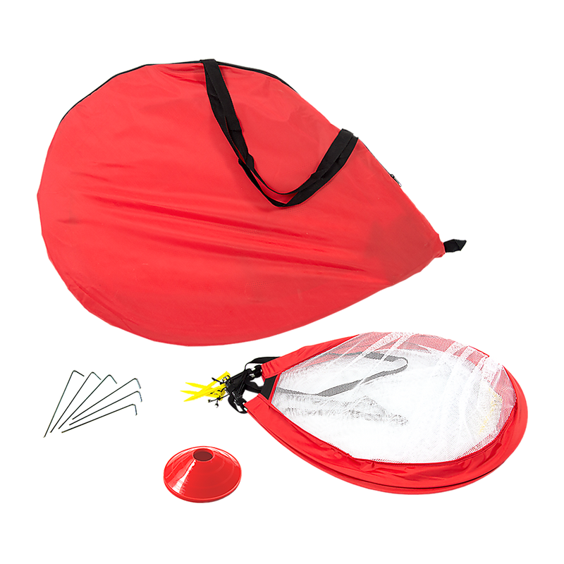 2pc Portable Kids Soccer Goal Set with Field Marker Cones