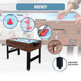 3-in-1 Combo Games Table with Foosball, Hockey and Pool (Wood finish - 4Ft / 1.22m)