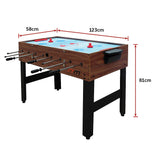 3-in-1 Combo Games Table with Foosball, Hockey and Pool (Wood finish - 4Ft / 1.22m)