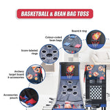 12-in-1 Combo Games Table inc. Foosball, Basketball, Hockey, Pool, Table Tennis & More (4Ft / 1.22m)