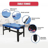 12-in-1 Combo Games Table inc. Foosball, Basketball, Hockey, Pool, Table Tennis & More (4Ft / 1.22m)