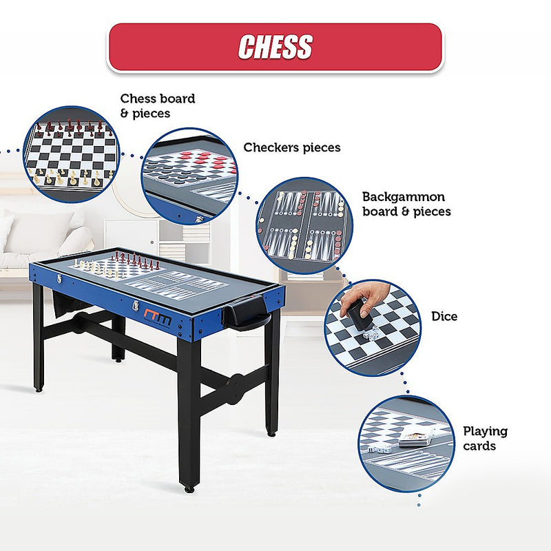 12-in-1 Combo Games Table inc. Foosball, Basketball, Hockey, Pool, Table Tennis & More (4Ft / 1.22m)