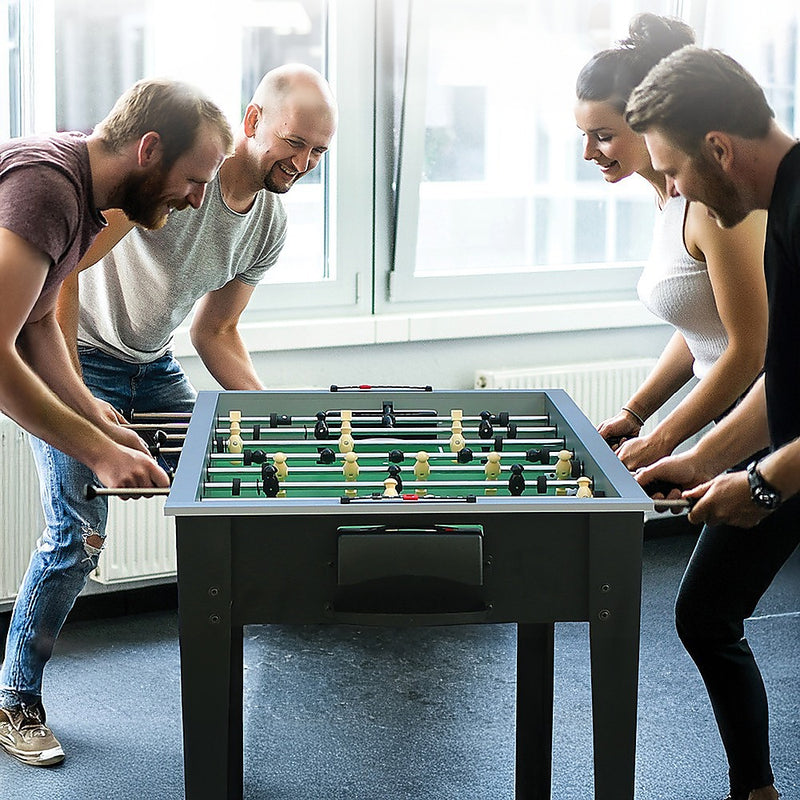 Foosball Table - Soccer Playroom Game (Black Finish - 4Ft / 1.22m)
