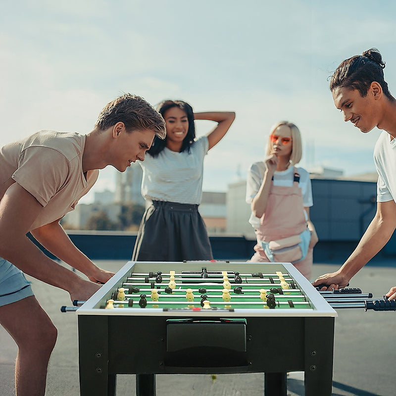 Foosball Table - Soccer Playroom Game (Black Finish - 4Ft / 1.22m)