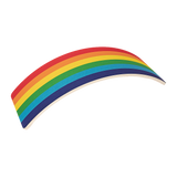 Wooden Seesaw Balance Board - Gymnastics/Yoga/Fun (Vibrant Rainbow)