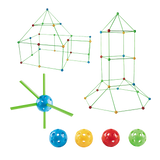 Kids Indoor Construction Fort/Tent Building Kit - 217pcs