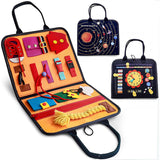 Montessori Busy Board - Sensory Activity Kit for Early Learning