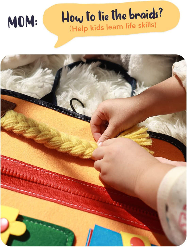 Montessori Busy Board - Sensory Activity Kit for Early Learning