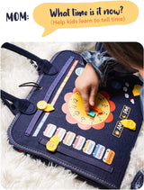 Montessori Busy Board - Sensory Activity Kit for Early Learning