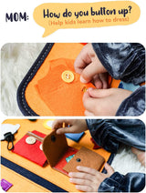 Montessori Busy Board - Sensory Activity Kit for Early Learning