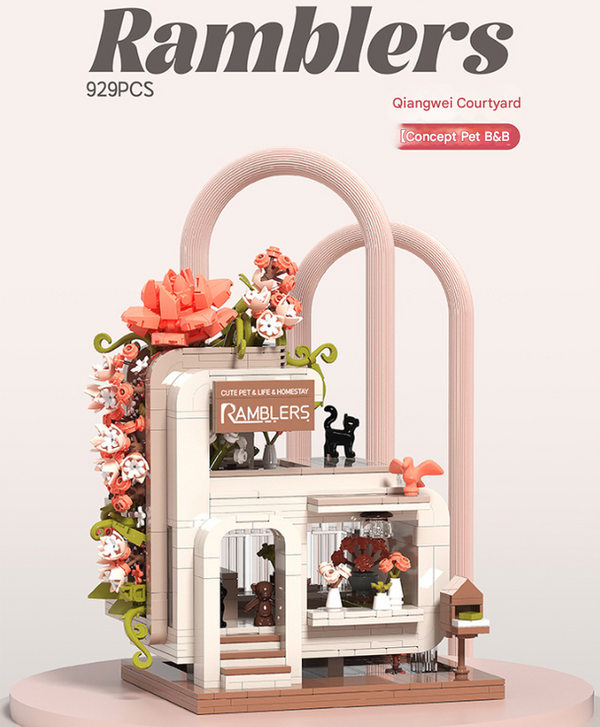 Enchanting Streetscape Creative Building Blocks - Rose Courtyard
