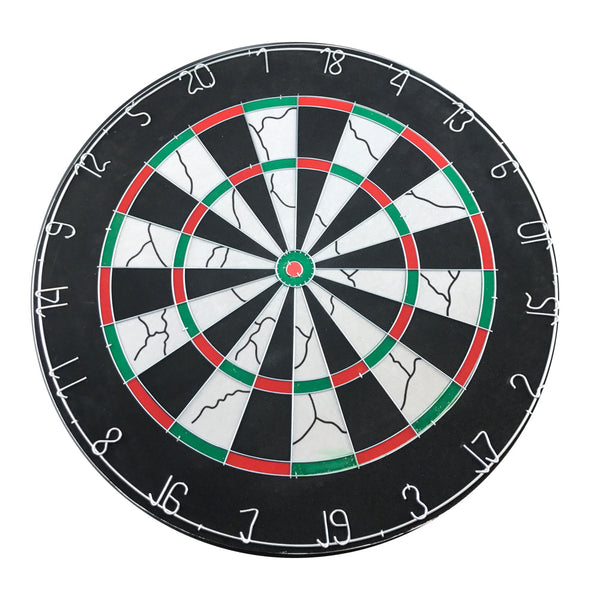 Two-Sided Classic Dart Board with Steel Wire Inlay (18 Inch / 45.7cm)