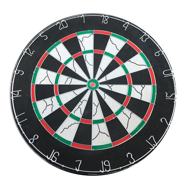 Two-Sided Classic Dart Board with Steel Wire Inlay (18 Inch / 45.7cm)