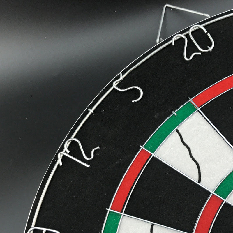 Two-Sided Classic Dart Board with Steel Wire Inlay (18 Inch / 45.7cm)