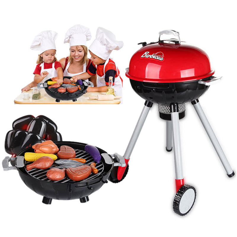Kids Pretend Weber BBQ Cooking Playset with Utensils and Food