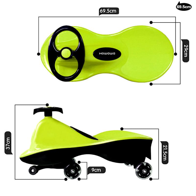 Glide Walker Swing/Twist Car - Italian Design (Blue)