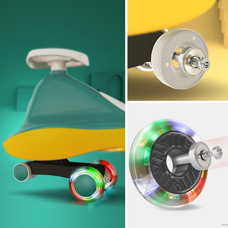 Glide Walker Swing/Twist Car - Italian Design (Yellow)