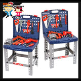 Kids Tool Box Work Bench with Battery Operated Drill Set and Accessories