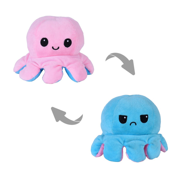 Flippy Mood Changing Reversible Octopus Plushie - 2 Pack