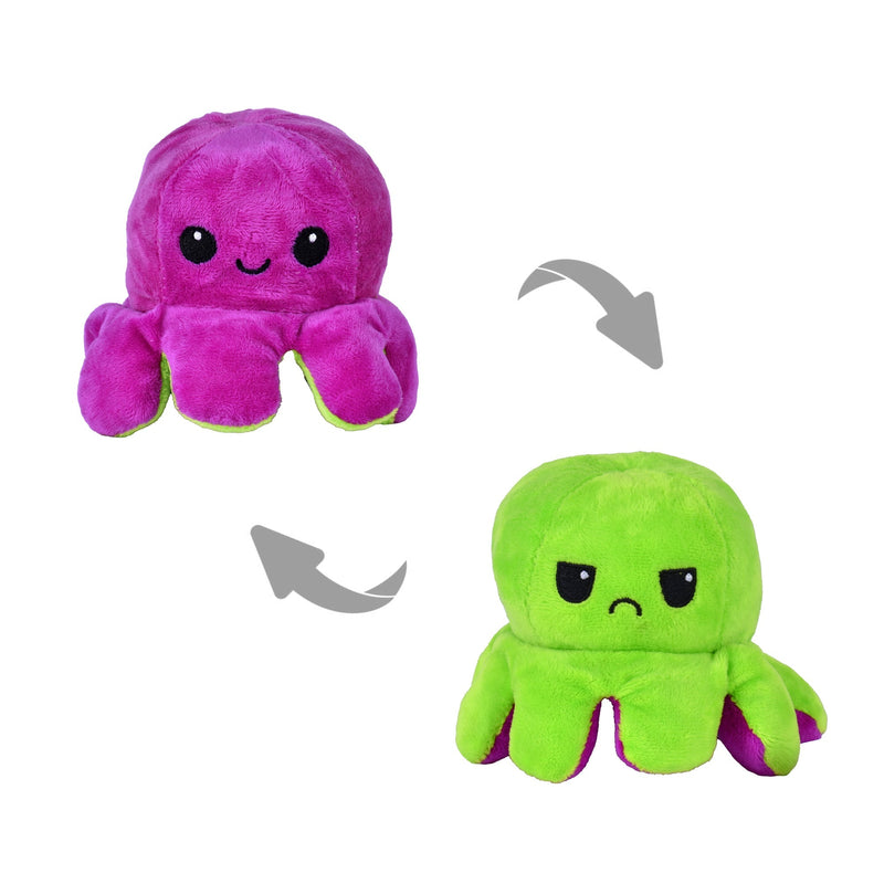 Flippy Mood Changing Reversible Octopus Plushie - 2 Pack