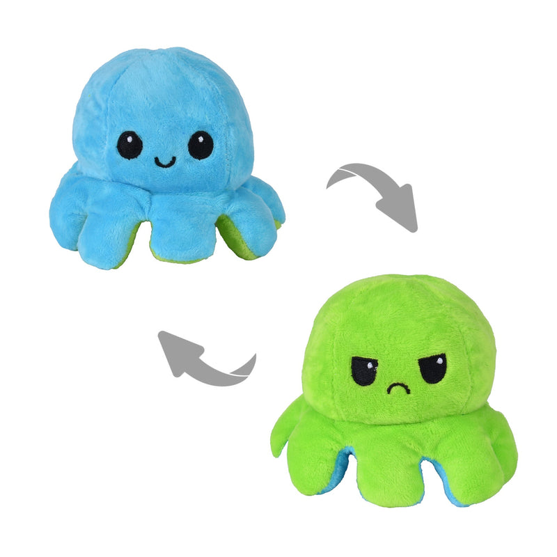 Flippy Mood Changing Reversible Octopus Plushie - 2 Pack